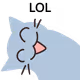 Emoji The Blue Cat
