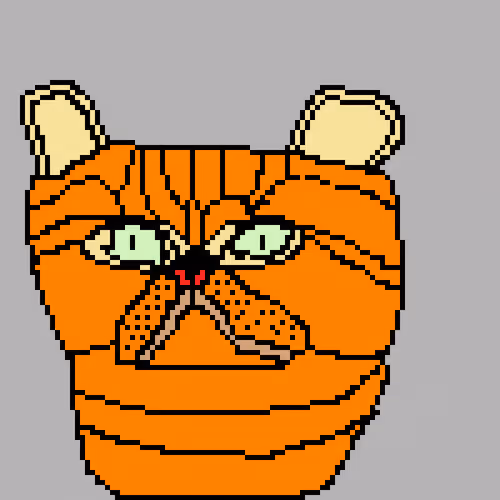 Pixel cat Nft Art