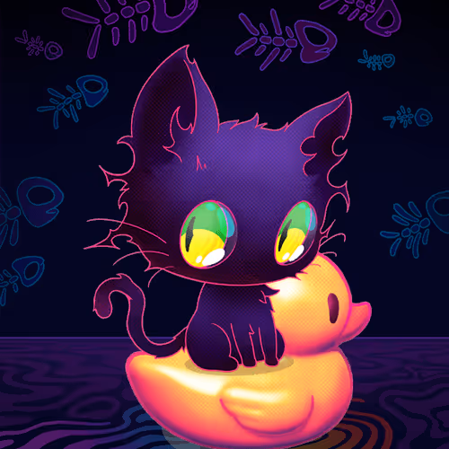 Gone Fishing - Neon by salt the wizard x Reddit Collectible Avatars