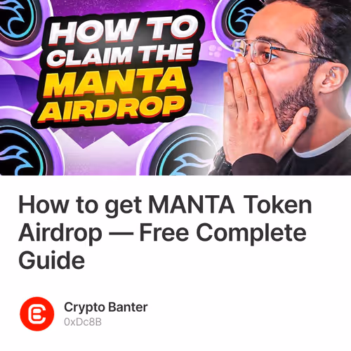How to get MANTA Token Airdrop — Free Complete Guide