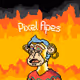 Pixel Apes on Fire