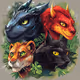 Dinosaurs, Animals and Dragons