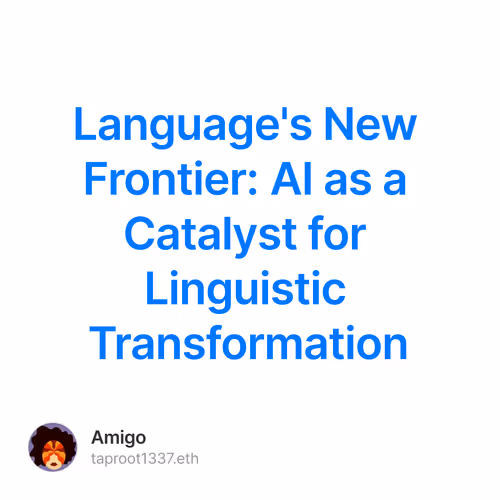 Language's New Frontier: AI as a Catalyst for Linguistic Transformation
