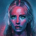 Beautiful Lights Polygon A.I Art