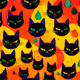 Abstract world of cats