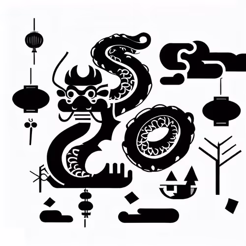 Chinese New Year, flat design