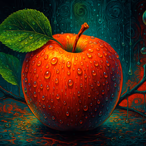 Mystic Apples  A Surreal Fruit Study