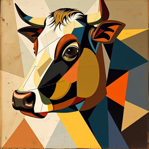 Cubist Cows Polygon