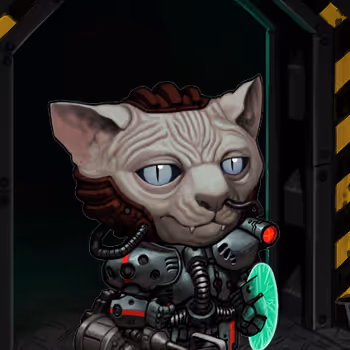 Space Pirate Sphynx by Wurlawyrm x Reddit Collectible Avatars