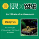 Achievement certificate Danyrus ETHBarcelona X Wild Friends