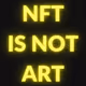 NFT≠ART