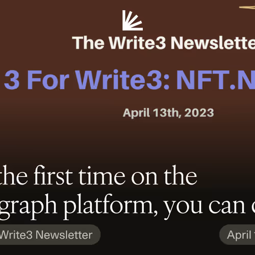 3 For Write3: NFT.NYC Edition