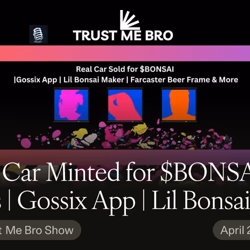 Real Car Minted for $BONSAI on Lens | Gossix App | Lil Bonsai Maker | Farcaster Beer Frame