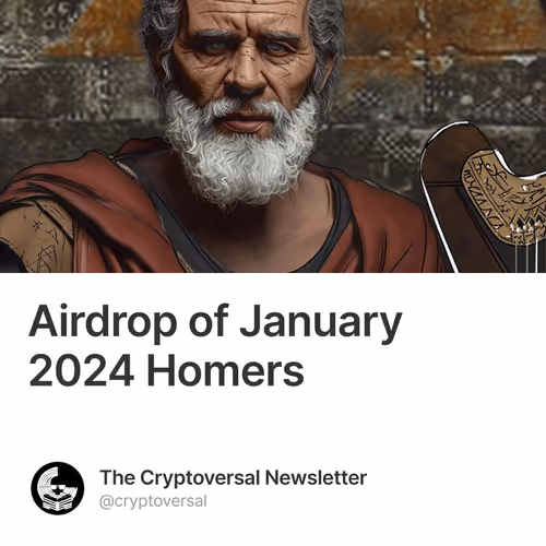 Airdrop of January 2024 Homers