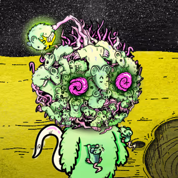 Cheese Moon Monster by Frayz x Reddit Collectible Avatars