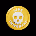 Immortal Promise Button Yellow