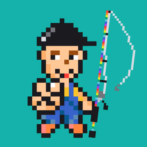 Pixel Anglers (((Single))) -Green-