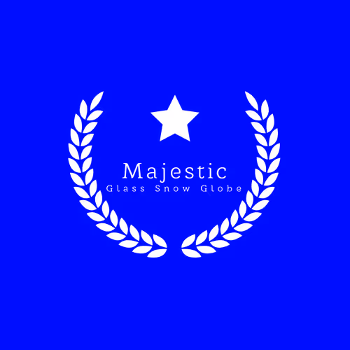 Majestic glass snow globe