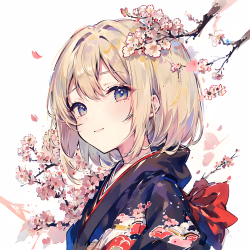 Sakura Pop! watercolor ver.配布イラスト