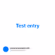 Test entry