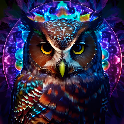 Psychedelic Owls