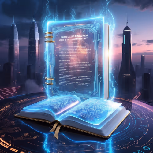 Holographic Futuristic Book