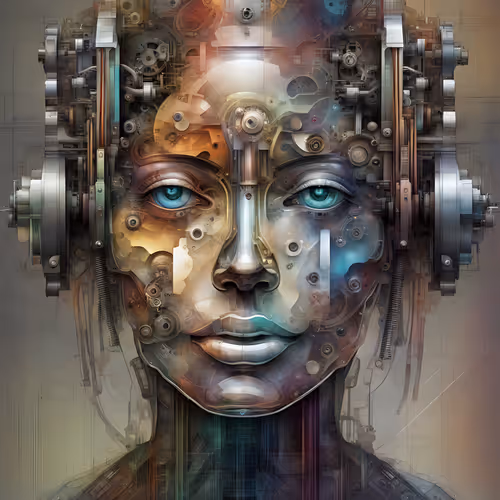 AI Face art