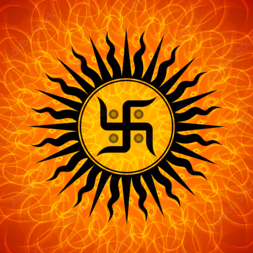 Solar Harmony: The Radiant Swastika