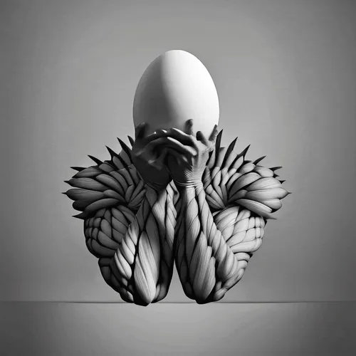 EGG BOSS ART I B&W