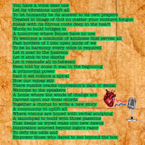 The Speakers NFT-Poem by Dank PHART