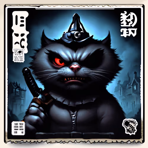 Mean cats stamp collection