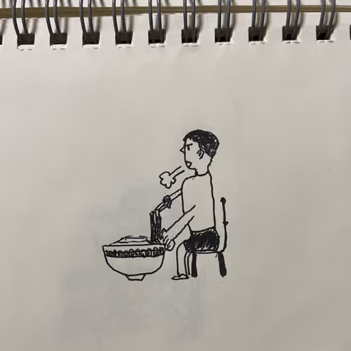 ラーメン大盛り(ため息)