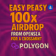 x100 Polygon cross chain drop