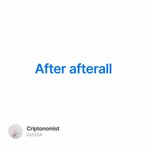 After afterall