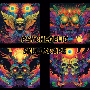 Psychedelic Skullscape