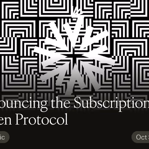 Announcing the Subscription Token Protocol