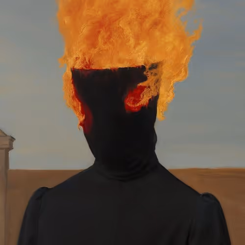 Burning head
