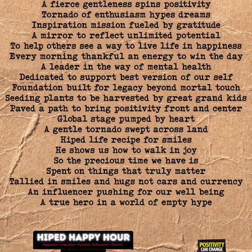 Gentle Tornado of HiPED Happy Hour- Dank PHART Poem