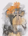 Watercolor Ape Club