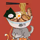 Ramen Cat Stack by Clocked x Reddit Collectible Avatars