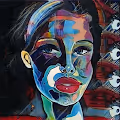 Abstract AI Faces