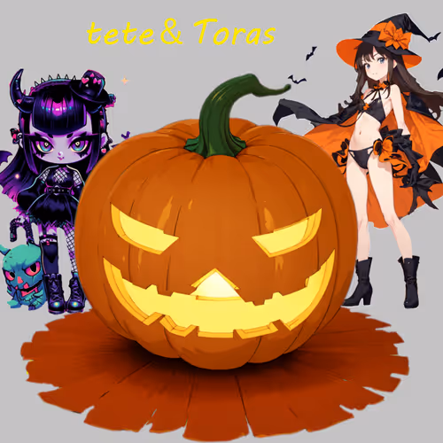tete＆Toras Halloween🎃🎃