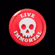Immortal Promise Button Red