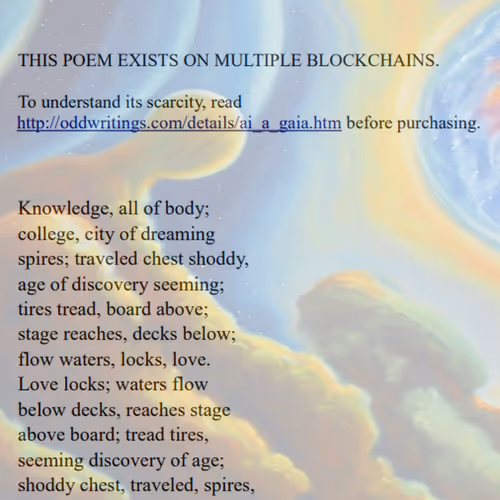 Palindrome Poems Polygon