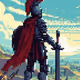 Gladiator in pixel world