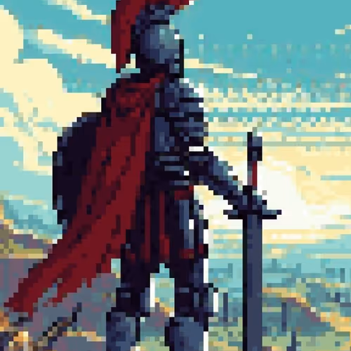 Gladiator in pixel world