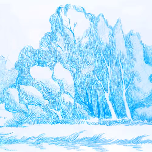 Through Blue Light and the Breath of Silence: A Walk into Memories