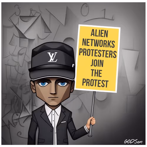 Aliens Networks Protesters Collection