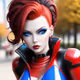 Latex Punk Woman