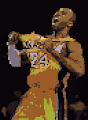 The pixel basketball